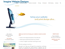 Tablet Screenshot of imaginewebsitedesigns.com